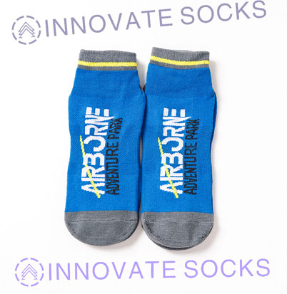 AIR BORNE crew anti skid grip trampoline park socks