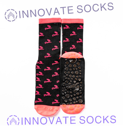 Fly Squirrel Crew Anti Skid Grip Trampoline Park Socks