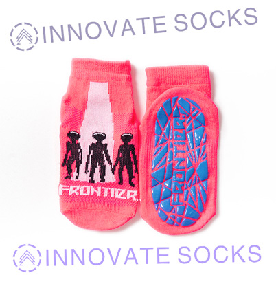 Frontier Ankle Anti Skid Grip Trampoline Park Socks