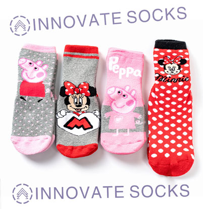 Cartoon Full Gel Baby Socks