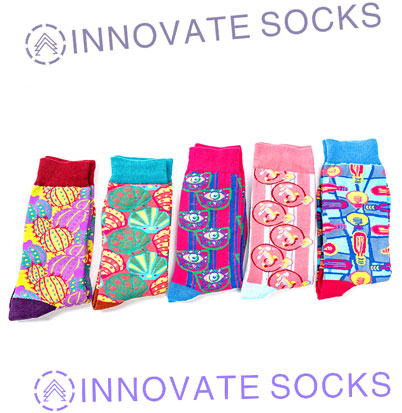 Attractable Dreamy Colorful Cartoon Cotton Socks Tube Happy Socks