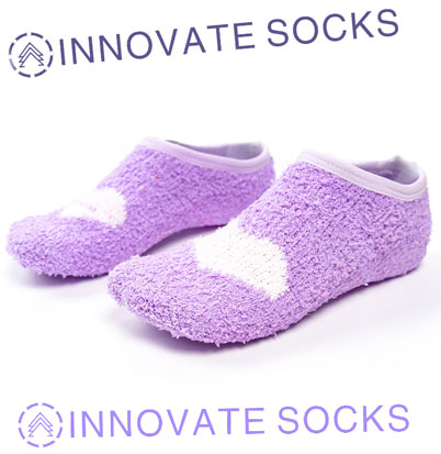 Coral Fleece With Bowknot Indoor Cute Slipper Socks 