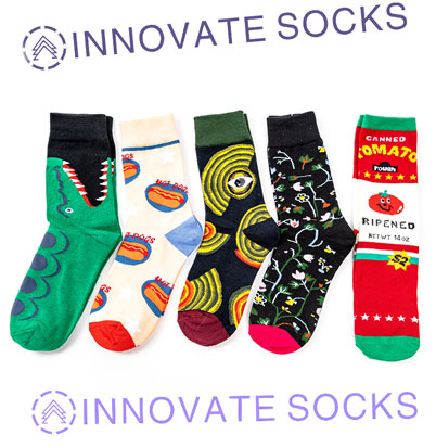 Personalized Unisex Happy Sock Breathable Crew Sock