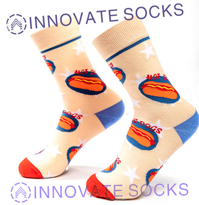 Personalized Unisex Happy Sock Breathable Crew Sock