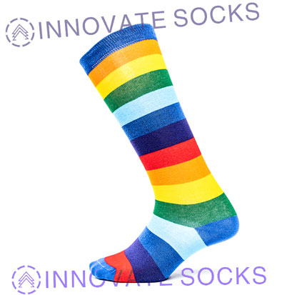 Skateboard Men Sports Crew Striped Fashion Happy Socks