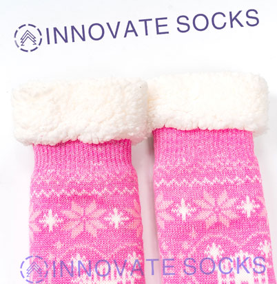 Warm Knitted Winter Home Socks
