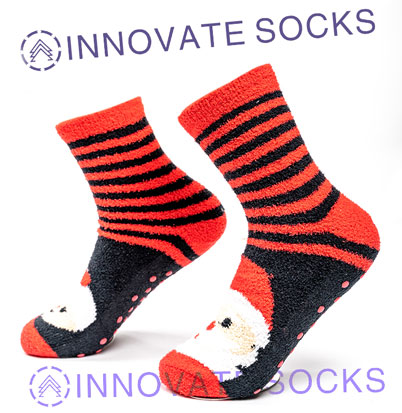 Winter Fuzzy Christmas Socks