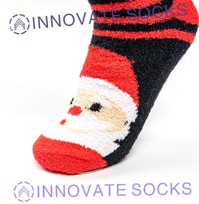 Winter Fuzzy Christmas Socks