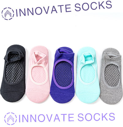 Custom Cotton Towel Thermal Terry Yoga Socks