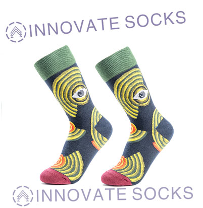 Personalized Unisex Happy Sock Breathable Crew Sock