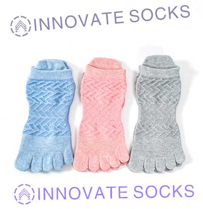 Wicking Elastic Sport Anti-slip Five Toe Yoga Socks