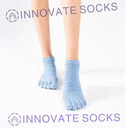 Wicking Elastic Sport Anti-slip Five Toe Yoga Socks