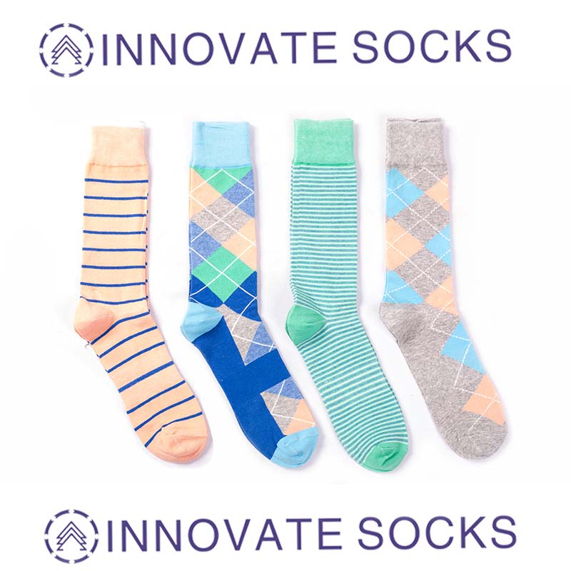 Fancy Multi Colorful Patterned  Custom Women Socks Sport Crew Socks-1.jpg