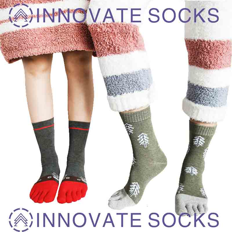 Christmas Five Toe Winter Tube Cotton Thick Sweat-absorbing Warm Cartoon Socks-3.jpg