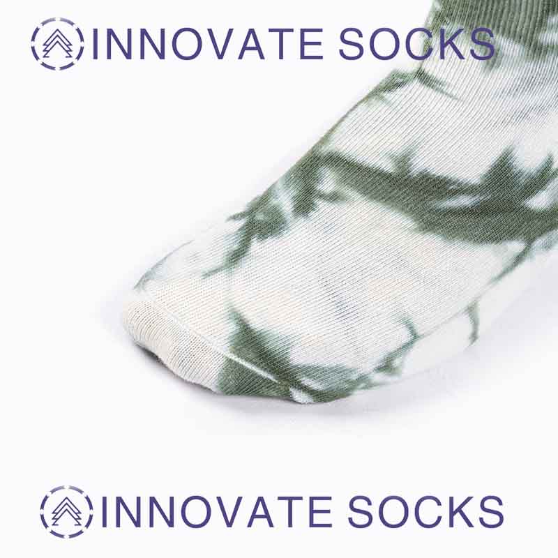 Cotton Towel Ladies Mens Fancy Sport Tie Dye Crew Socks-3.jpg