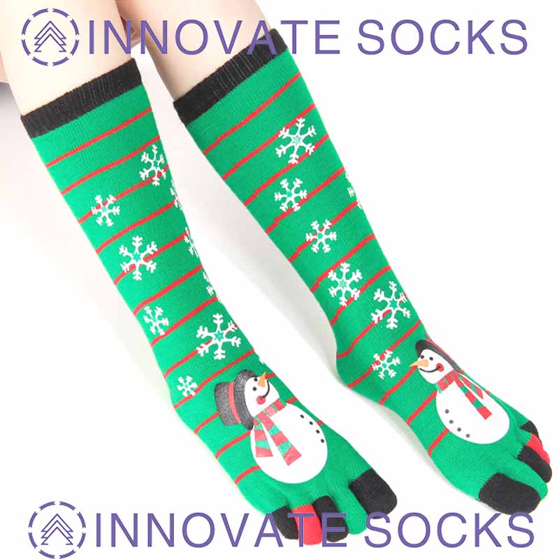 Five Toe Christmas Cold-proof Warm Split Toe Floor Mid-crew Socks-3.jpg