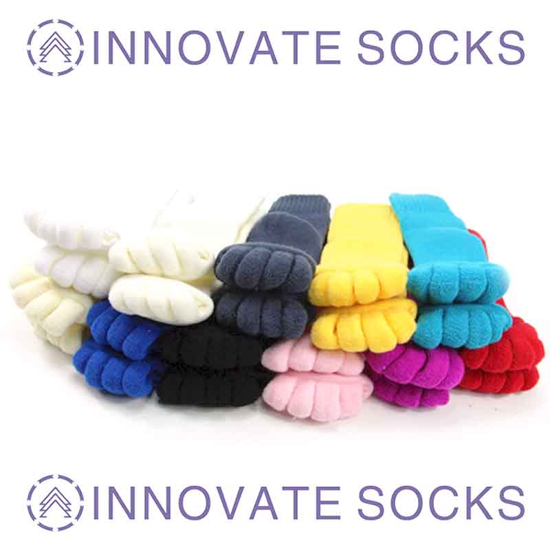 Health Massage Five Toe Open Toe Socks Anti Thumb Valgus Split Toe Crew Socks-3.jpg