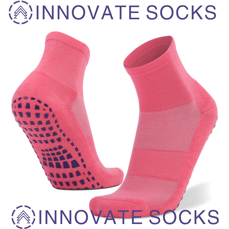 Professional Non-slip Thick Terry Bottom Trampoline Socks Sweat-Absorbent Adult Floor Socks In Stock