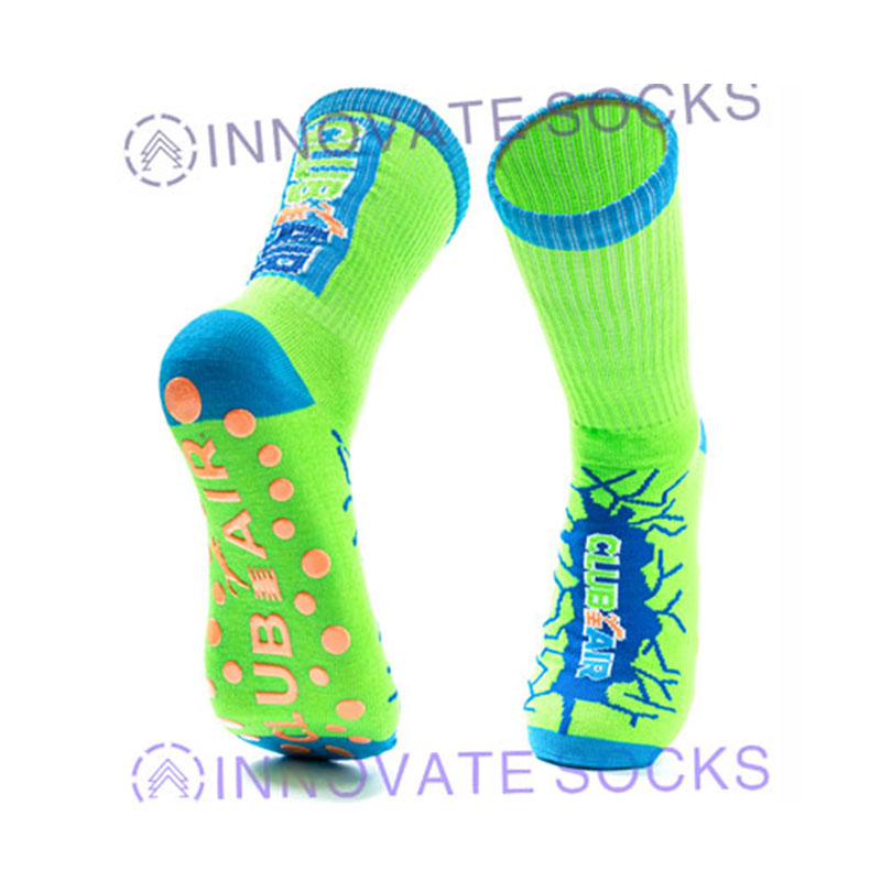 Club Air Crew Anti Skid Grip Trampoline Park Socks